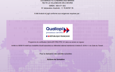 ☀️ 🎉☀️ Renouvellement de notre certification Qualiopi !